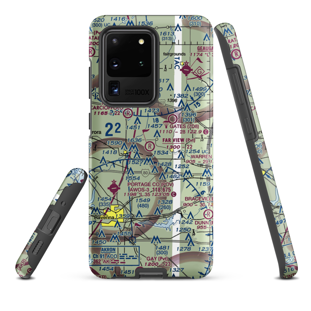 Far View Airport (OI41) VFR Sectional Samsung Phone Case Samsung Galaxy S20 Ultra model shown