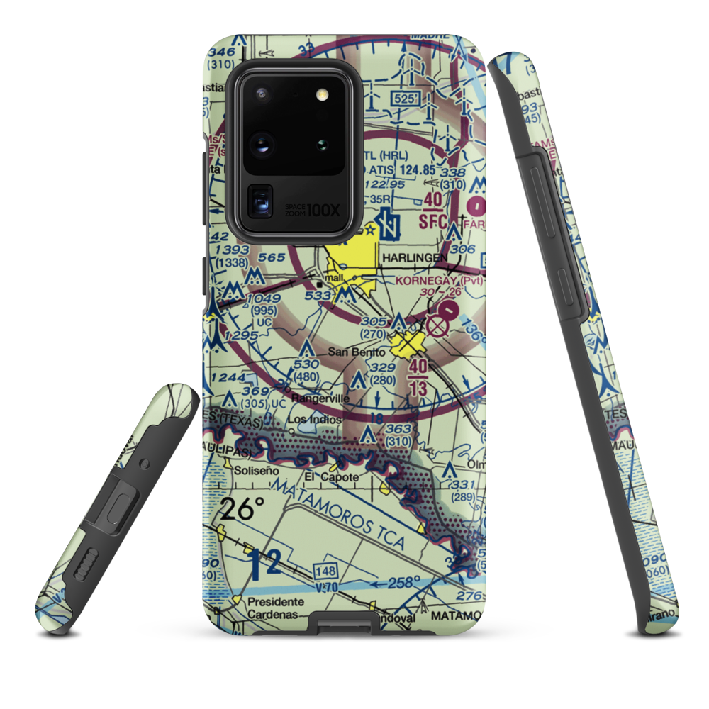 Farmer's Co-Op Airport (US-0235) VFR Sectional Samsung Phone Case Samsung Galaxy S20 Ultra model shown