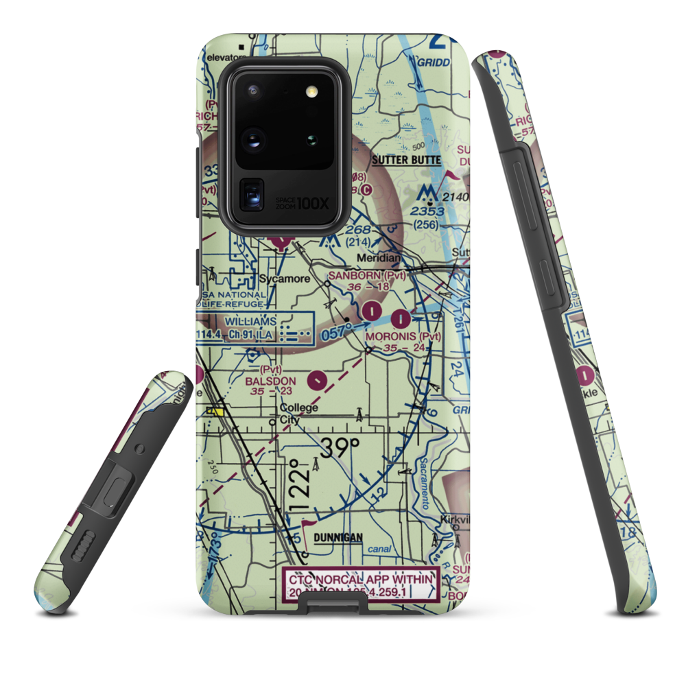 Farnsworth Ranch Airstrip (35CN) VFR Sectional Samsung Phone Case Samsung Galaxy S20 Ultra model shown