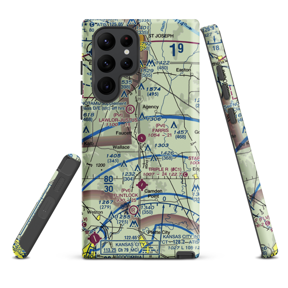 Farris Strip (61MU) VFR Sectional Samsung Phone Case Samsung Galaxy S22 Ultra model shown