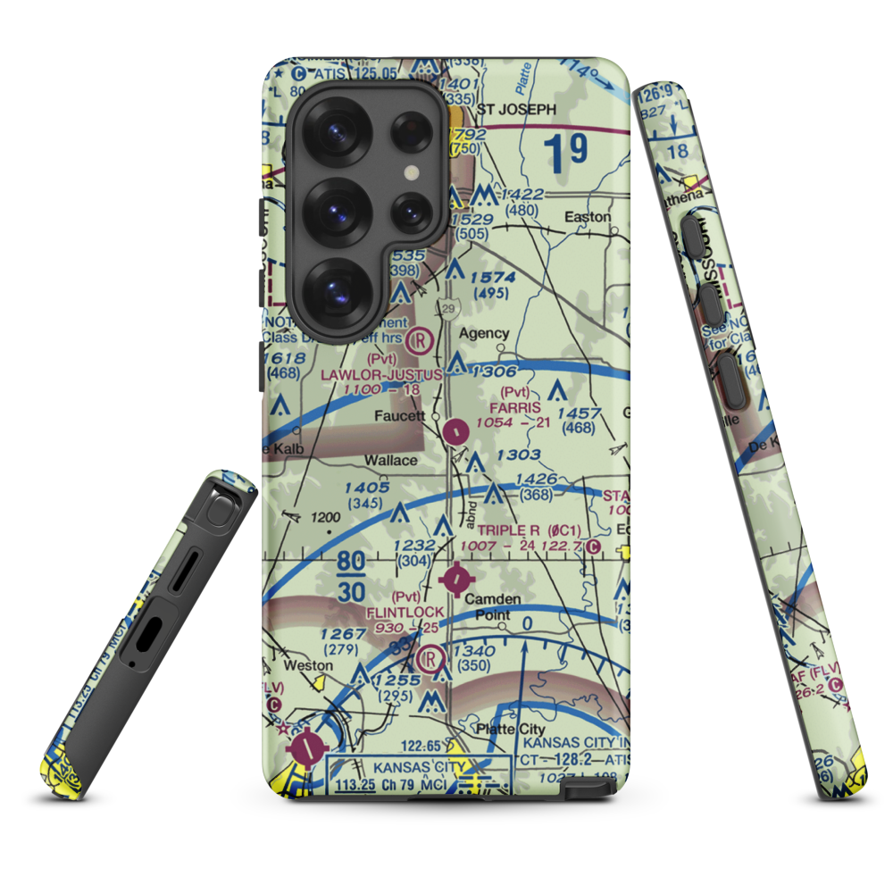 Farris Strip (61MU) VFR Sectional Samsung Phone Case Samsung Galaxy S25 Ultra model shown