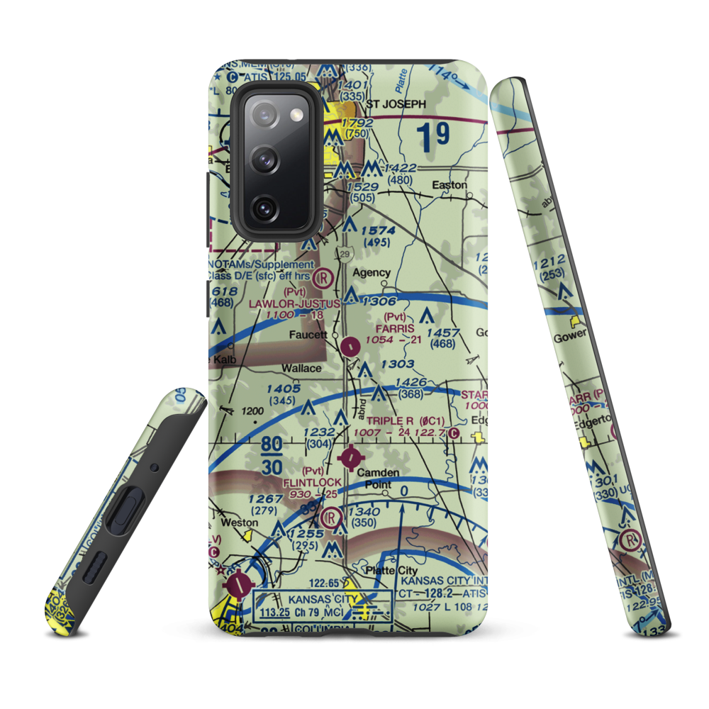 Farris Strip (61MU) VFR Sectional Samsung Phone Case Samsung Galaxy S20 FE model shown