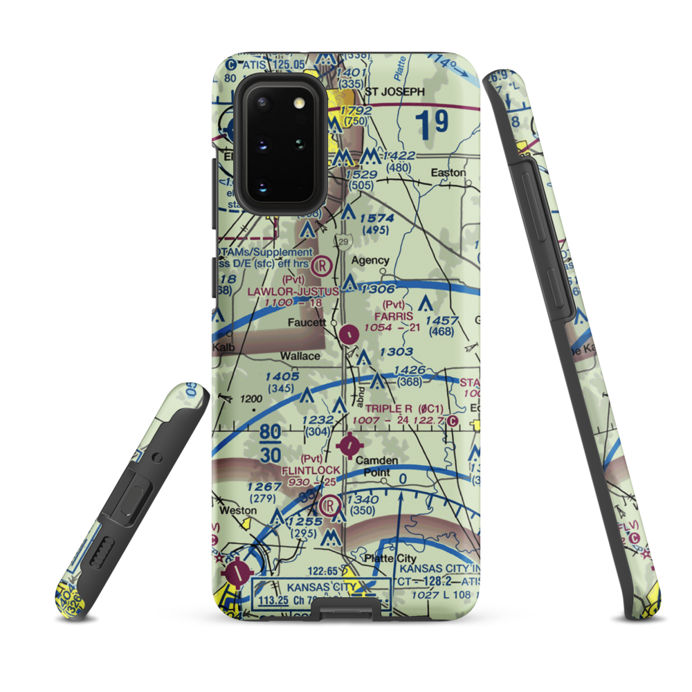 Farris Strip (61MU) VFR Sectional Samsung Phone Case Samsung Galaxy S20 Plus model shown