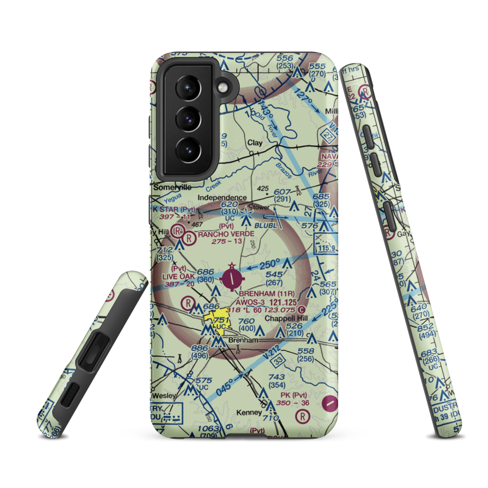 Faust Farm Airport (TA35) VFR Sectional Samsung Phone Case Samsung Galaxy S21 Ultra model shown