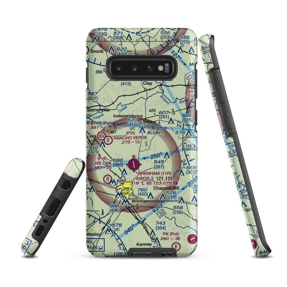 Faust Farm Airport (TA35) VFR Sectional Samsung Phone Case Samsung Galaxy S10 Plus model shown