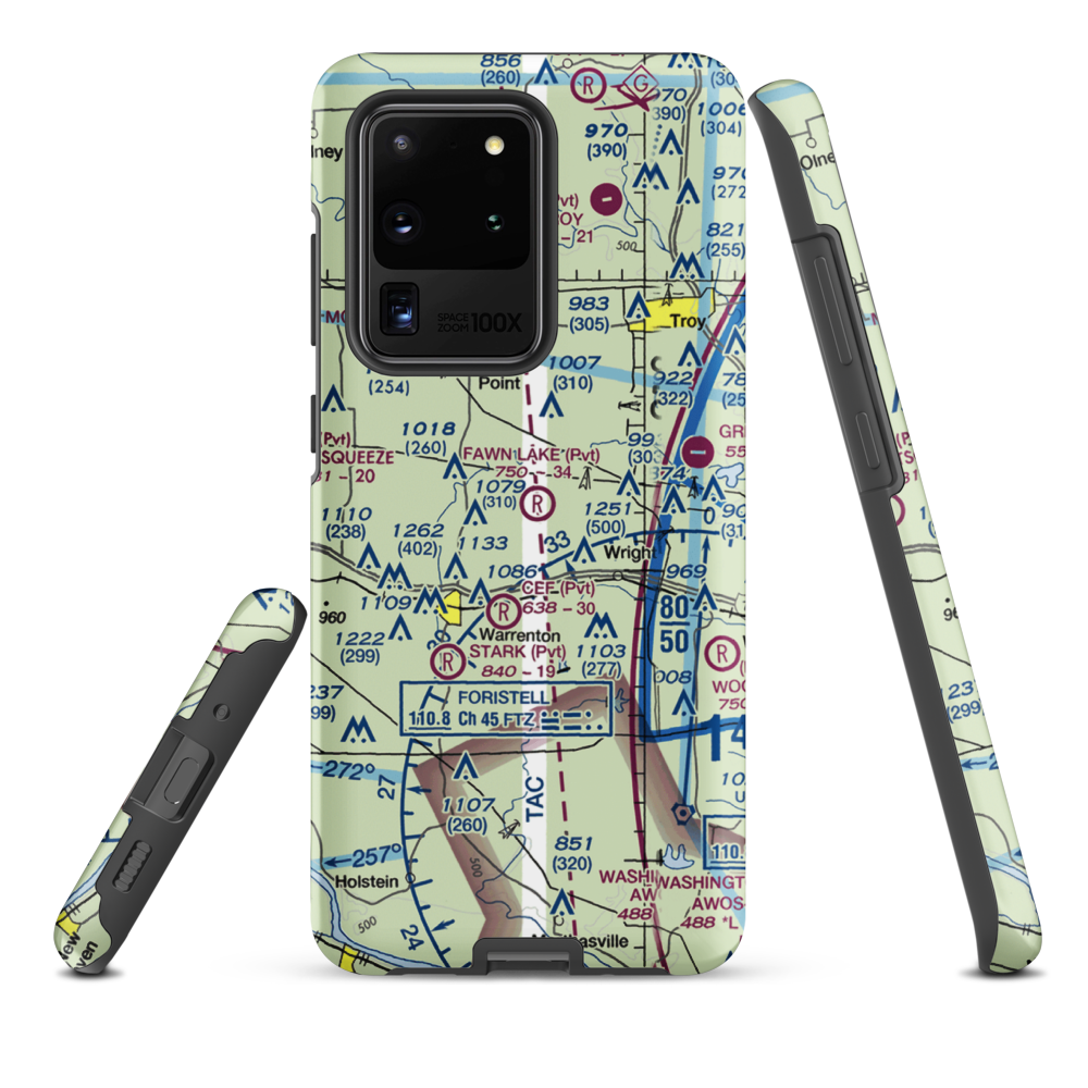 Fawn Lake Airport (2MO7) VFR Sectional Samsung Phone Case Samsung Galaxy S20 Ultra model shown