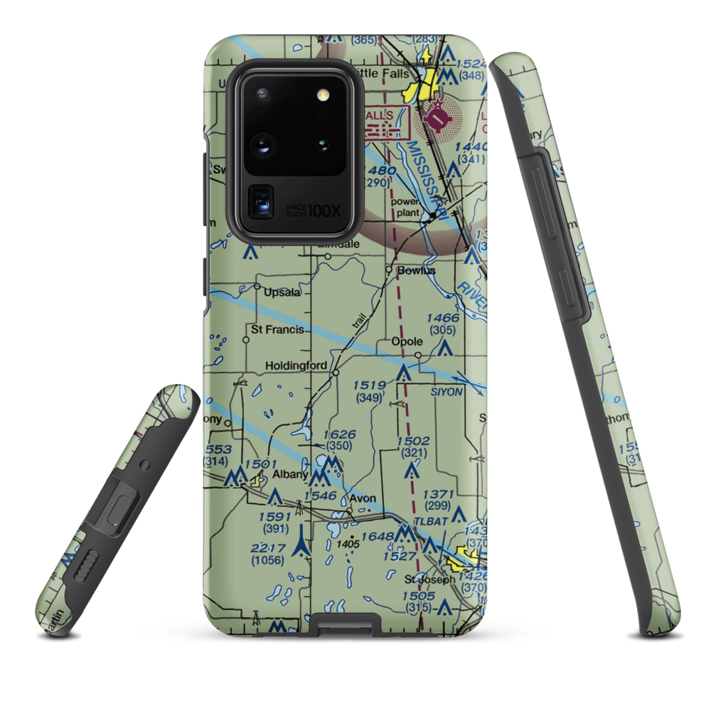 Fedor Airport (MY57) VFR Sectional Samsung Phone Case Samsung Galaxy S20 Ultra model shown