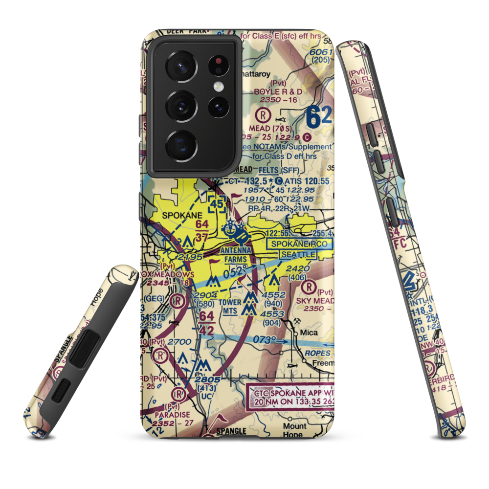 Felts Field (SFF) VFR Sectional Samsung Phone Case Samsung Galaxy S21 Ultra model shown