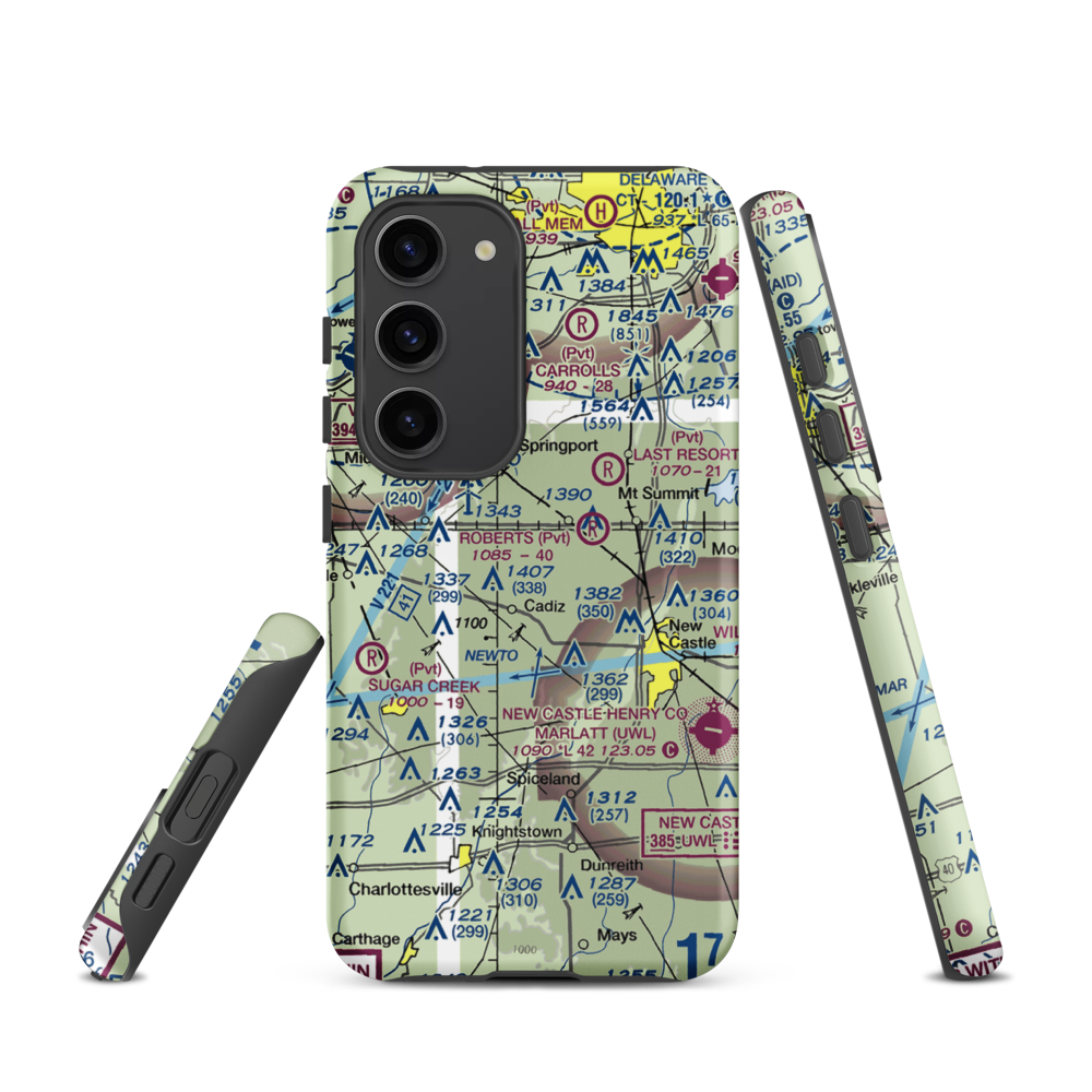 Ferrell Airport (II06) VFR Sectional Samsung Phone Case Samsung Galaxy S23 model shown