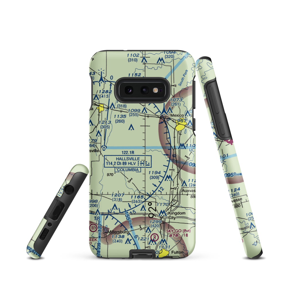 Feutz Airport (MO88) VFR Sectional Samsung Phone Case Samsung Galaxy S10e model shown