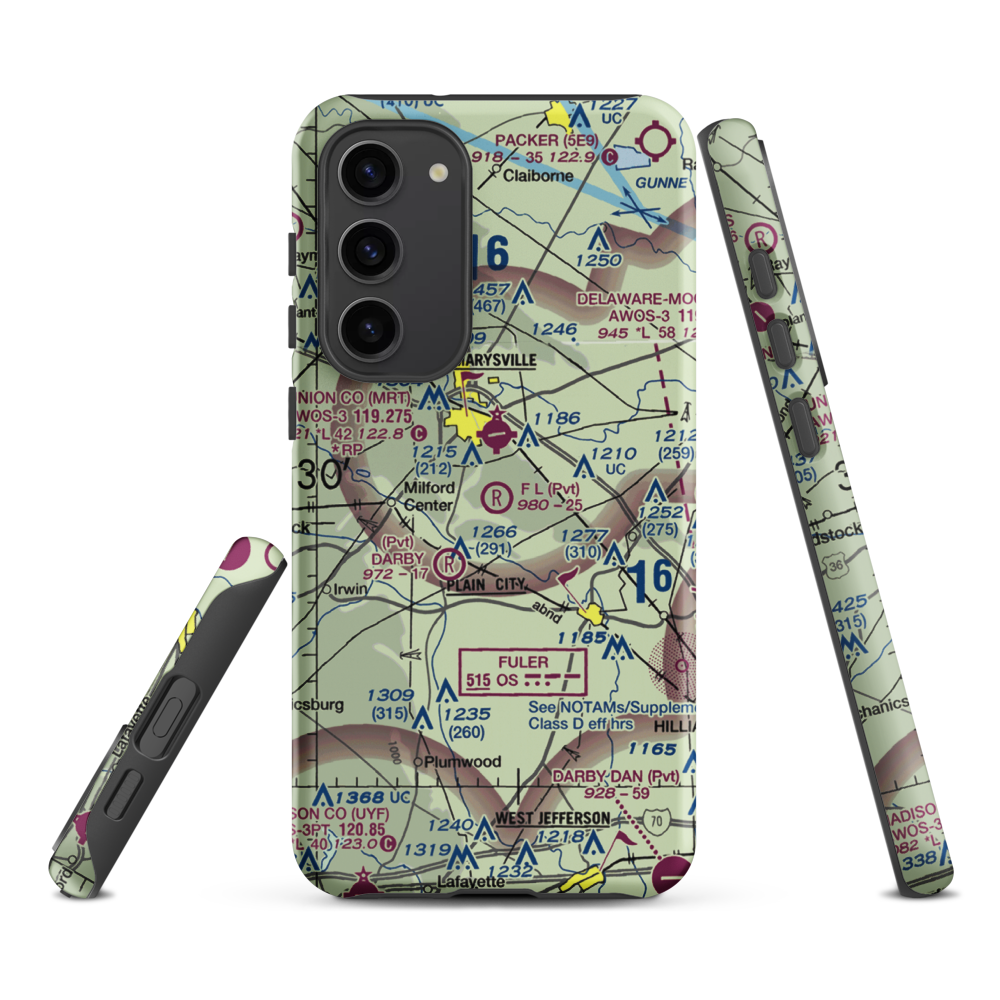 Fl-Airfield (2OA5) VFR Sectional Samsung Phone Case Samsung Galaxy S23 Plus model shown