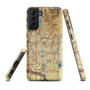 Flat Top Airstrip (10ID) VFR Sectional Samsung Phone Case