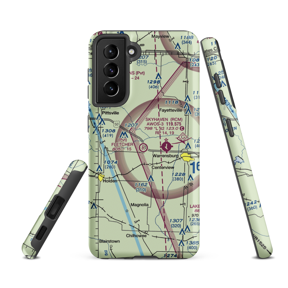 Fletcher Field (2MO0) VFR Sectional Samsung Phone Case Samsung Galaxy S21 FE model shown