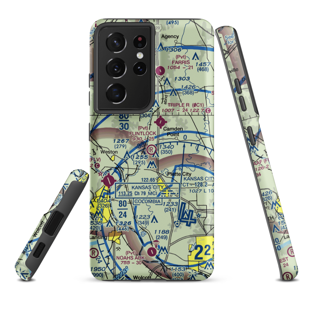 Flintlock Field (7MO4) VFR Sectional Samsung Phone Case Samsung Galaxy S21 Plus model shown