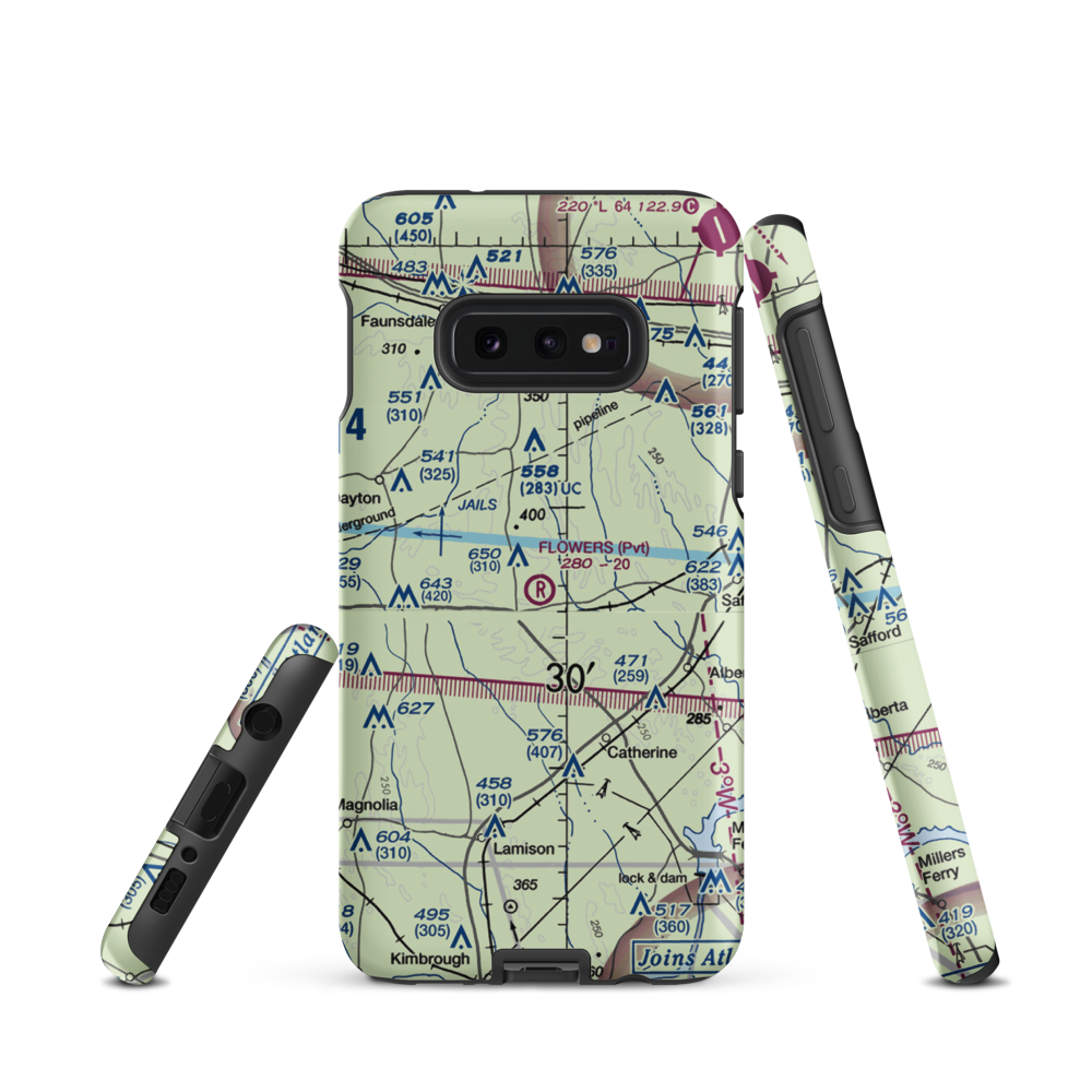 Flowers Field (3AL7) VFR Sectional Samsung Phone Case Samsung Galaxy S10 Plus model shown
