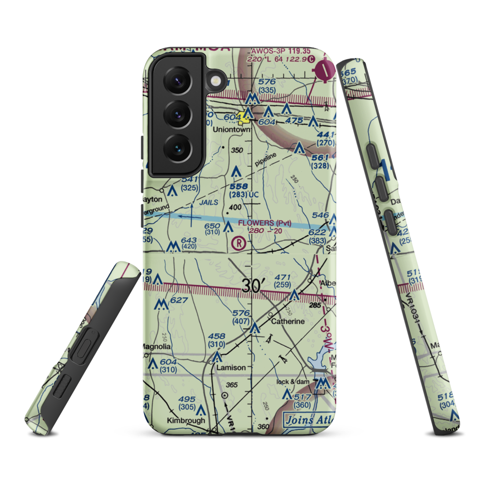 Flowers Field (3AL7) VFR Sectional Samsung Phone Case Samsung Galaxy S22 Plus model shown