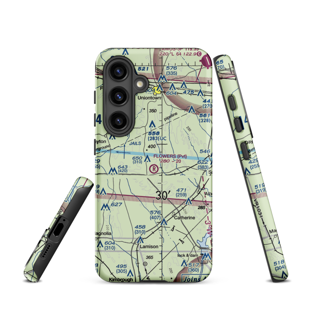 Flowers Field (3AL7) VFR Sectional Samsung Phone Case Samsung Galaxy S24 model shown