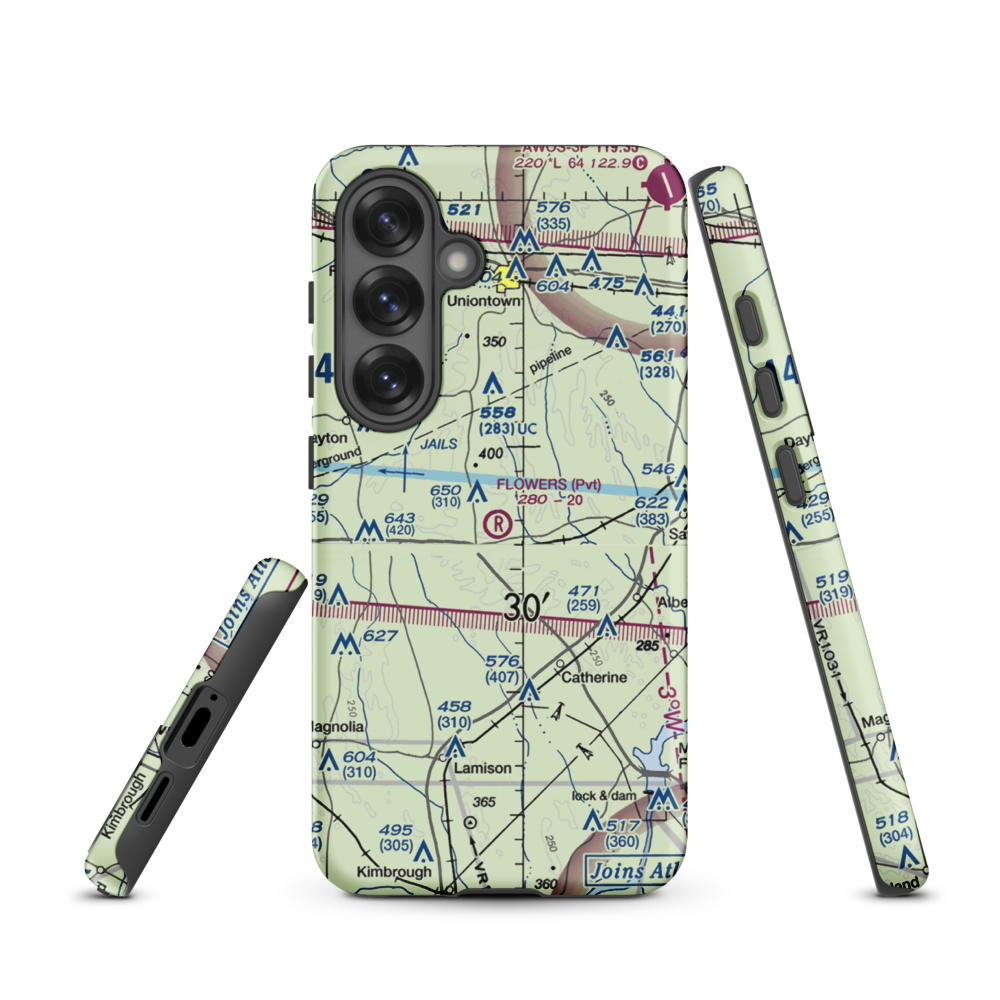 Flowers Field (3AL7) VFR Sectional Samsung Phone Case Samsung Galaxy S25 model shown