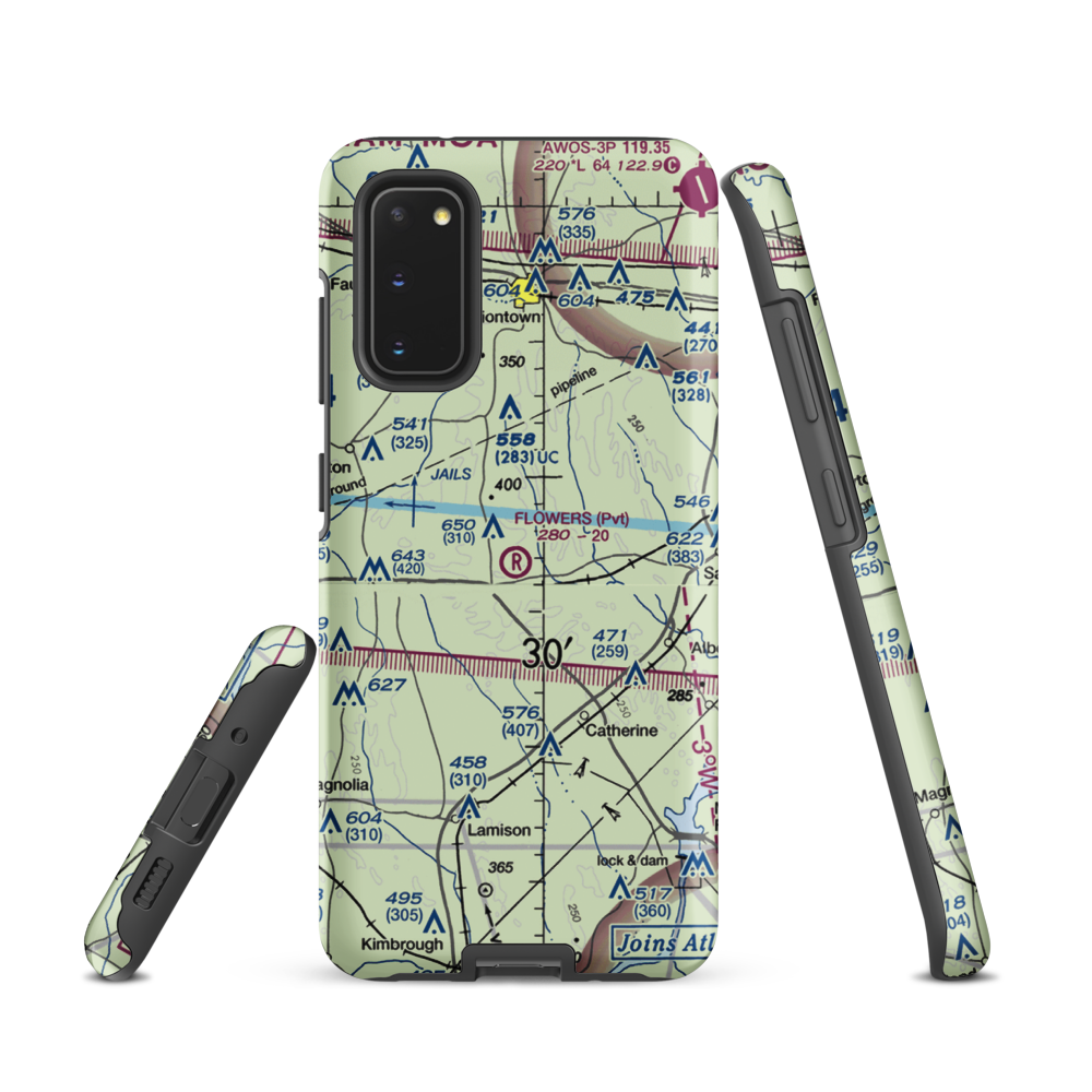 Flowers Field (3AL7) VFR Sectional Samsung Phone Case Samsung Galaxy S20 model shown