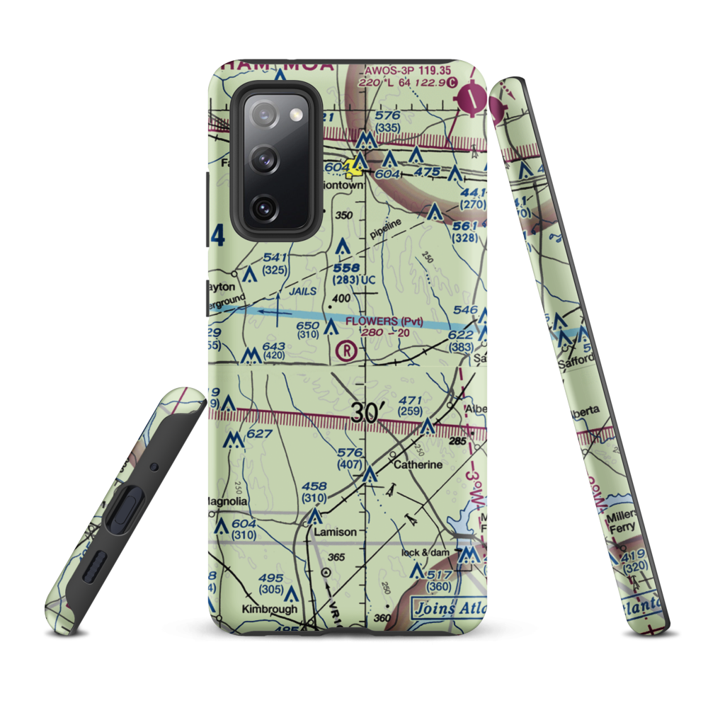 Flowers Field (3AL7) VFR Sectional Samsung Phone Case Samsung Galaxy S20 FE model shown