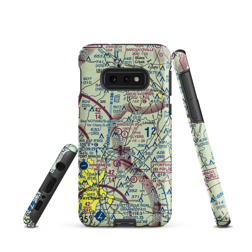 Flyers Airpark (9NC2) VFR Sectional Samsung Phone Case Samsung Galaxy S10e model shown