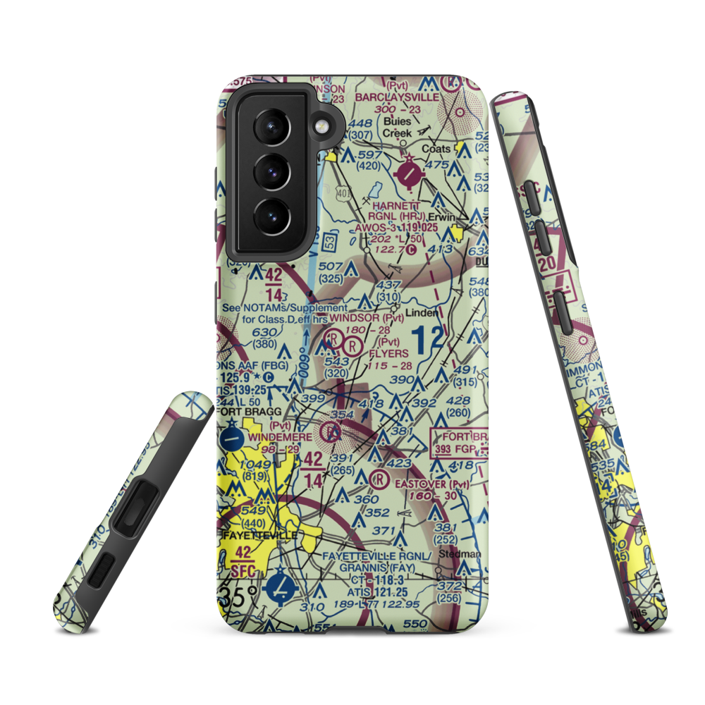 Flyers Airpark (9NC2) VFR Sectional Samsung Phone Case Samsung Galaxy S21 FE model shown
