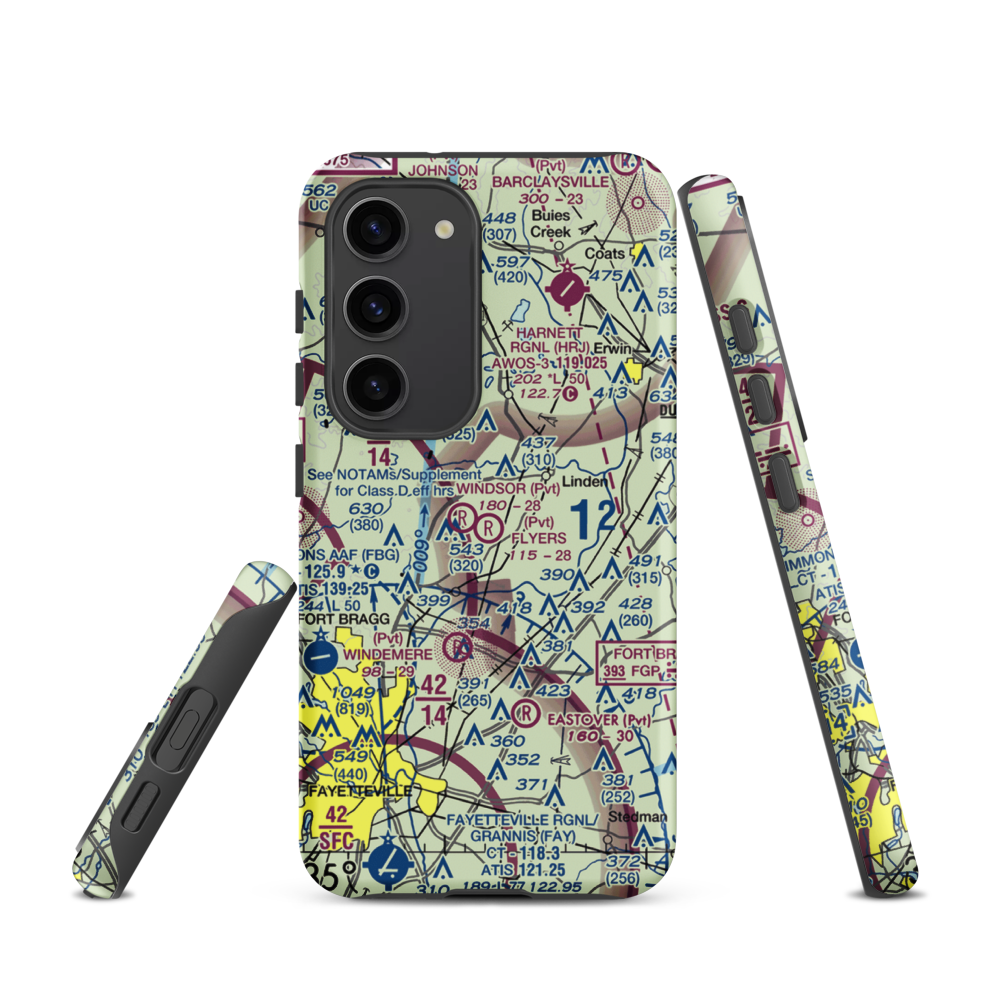 Flyers Airpark (9NC2) VFR Sectional Samsung Phone Case Samsung Galaxy S23 model shown
