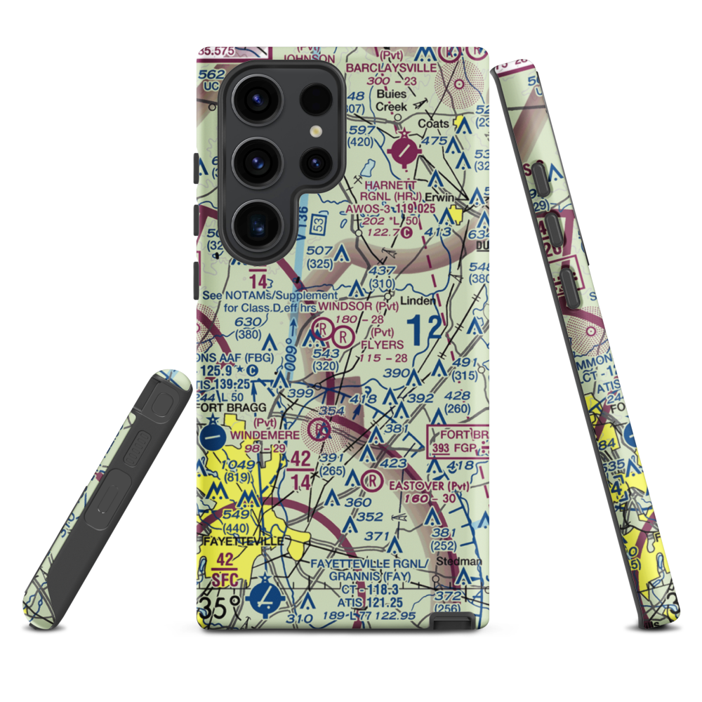 Flyers Airpark (9NC2) VFR Sectional Samsung Phone Case Samsung Galaxy S23 Ultra model shown
