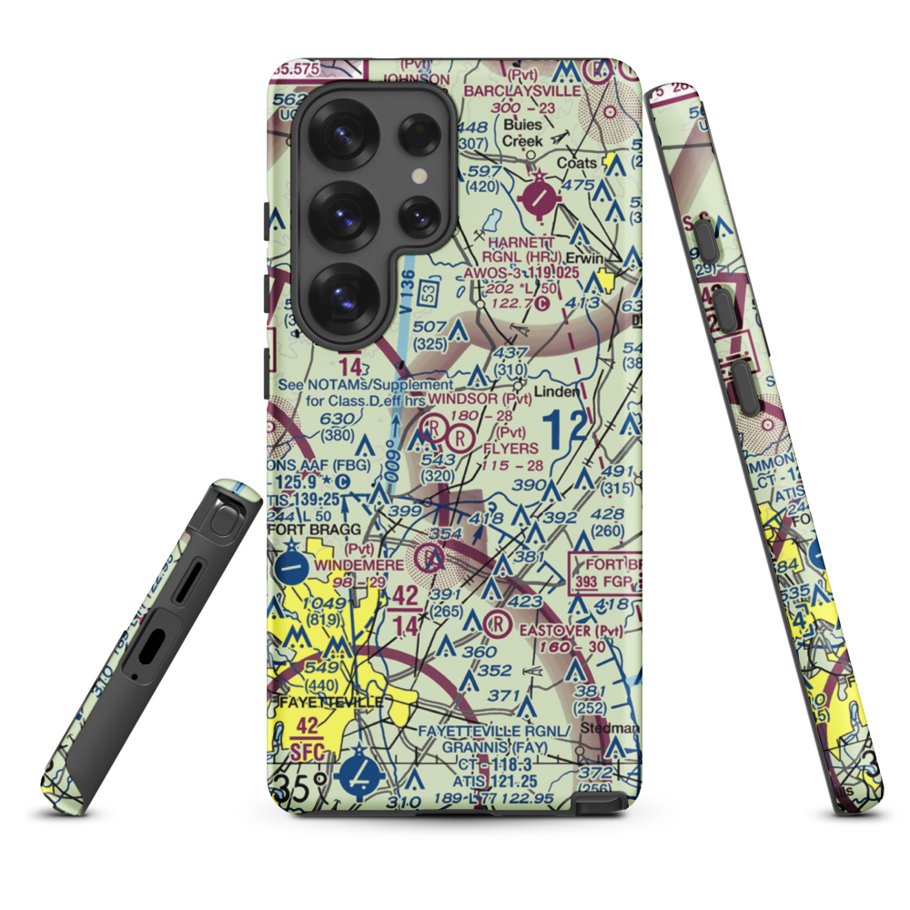 Flyers Airpark (9NC2) VFR Sectional Samsung Phone Case Samsung Galaxy S25 Ultra model shown