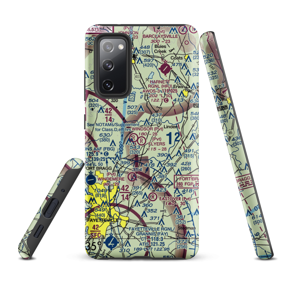 Flyers Airpark (9NC2) VFR Sectional Samsung Phone Case Samsung Galaxy S20 FE model shown