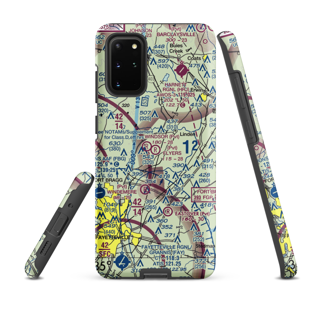 Flyers Airpark (9NC2) VFR Sectional Samsung Phone Case Samsung Galaxy S20 Plus model shown