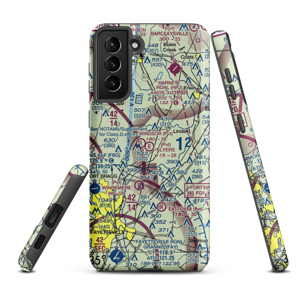 Flyers Airpark (9NC2) VFR Sectional Samsung Phone Case Samsung Galaxy S21 FE model shown