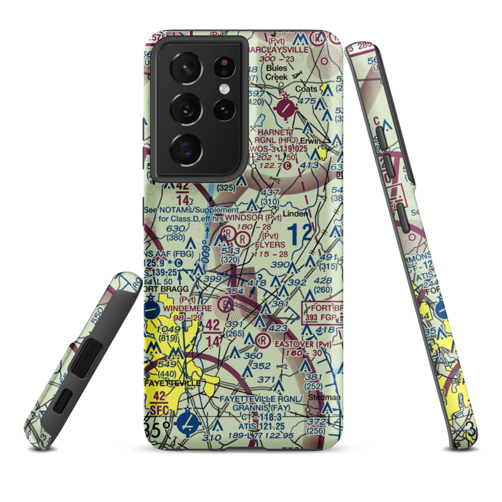 Flyers Airpark (9NC2) VFR Sectional Samsung Phone Case Samsung Galaxy S21 Plus model shown
