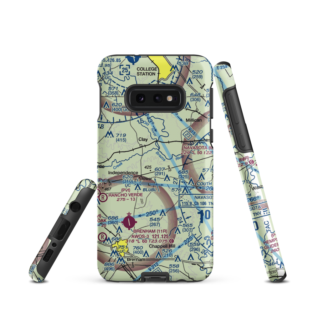 Flying C Ranch Airport (65TA) VFR Sectional Samsung Phone Case Samsung Galaxy S10 Plus model shown