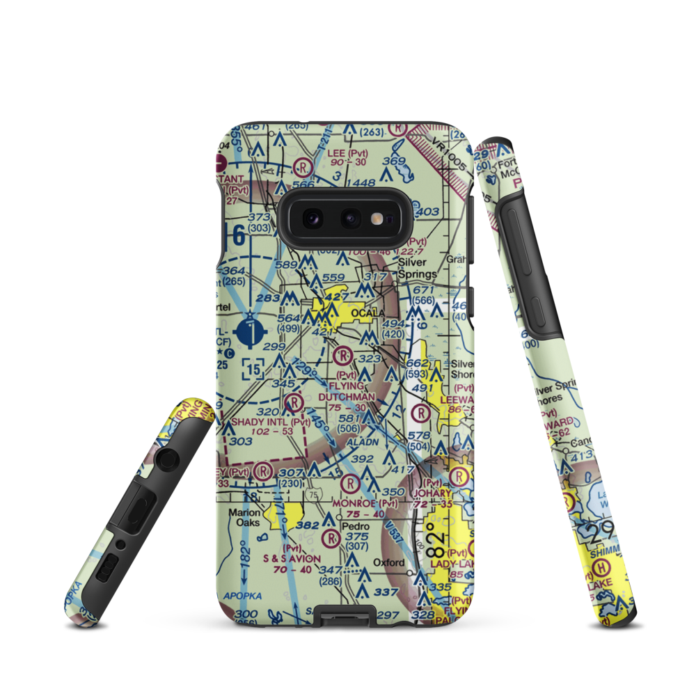 Flying Dutchman Ranch Airport (FD29) VFR Sectional Samsung Phone Case Samsung Galaxy S10 Plus model shown