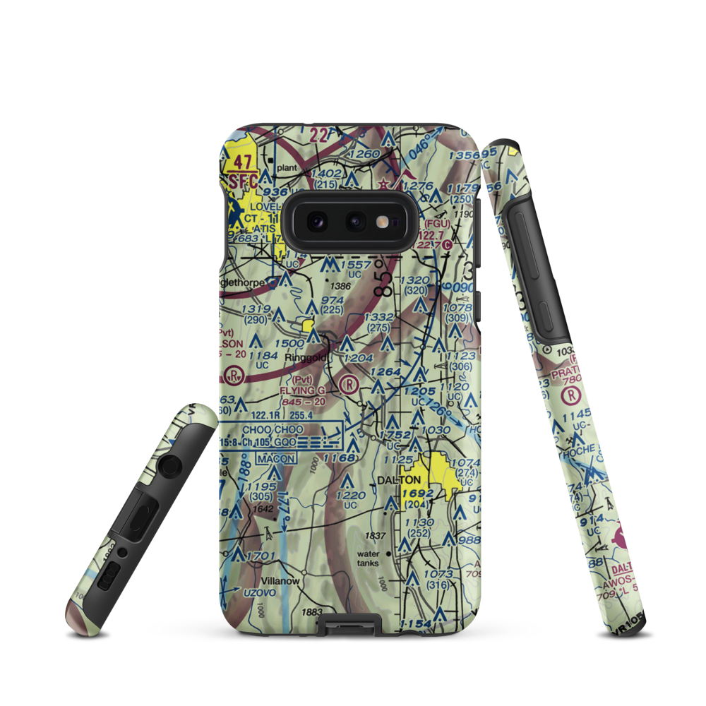 Flying G Ranch Airport (86GA) VFR Sectional Samsung Phone Case Samsung Galaxy S10e model shown