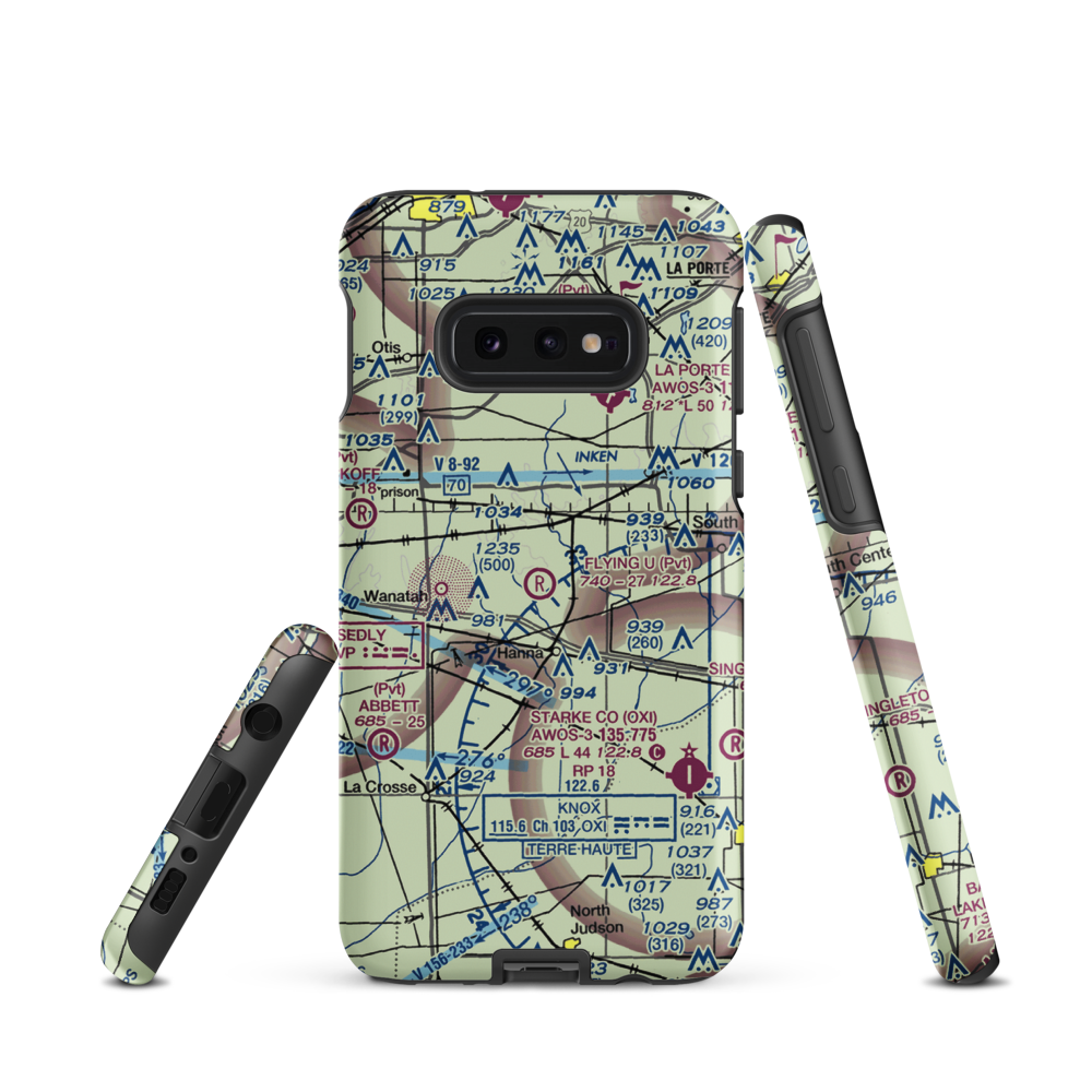 Flying U Ranch Airport (4C1) VFR Sectional Samsung Phone Case Samsung Galaxy S10e model shown