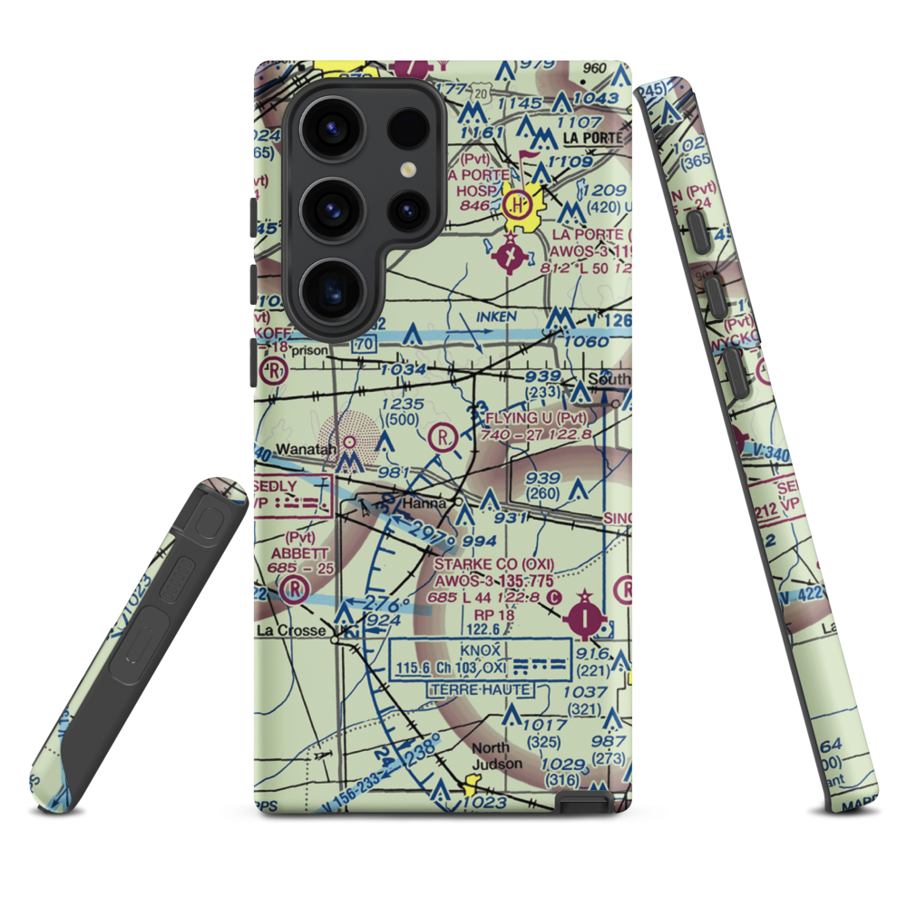 Flying U Ranch Airport (4C1) VFR Sectional Samsung Phone Case Samsung Galaxy S23 Ultra model shown
