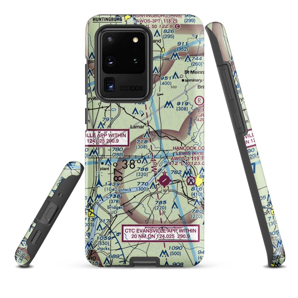 Foertsch Airport (II49) VFR Sectional Samsung Phone Case Samsung Galaxy S20 Ultra model shown