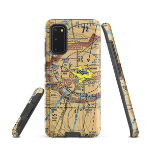 Francis E Warren Air Force Base (FEW) VFR Sectional Samsung Phone Case