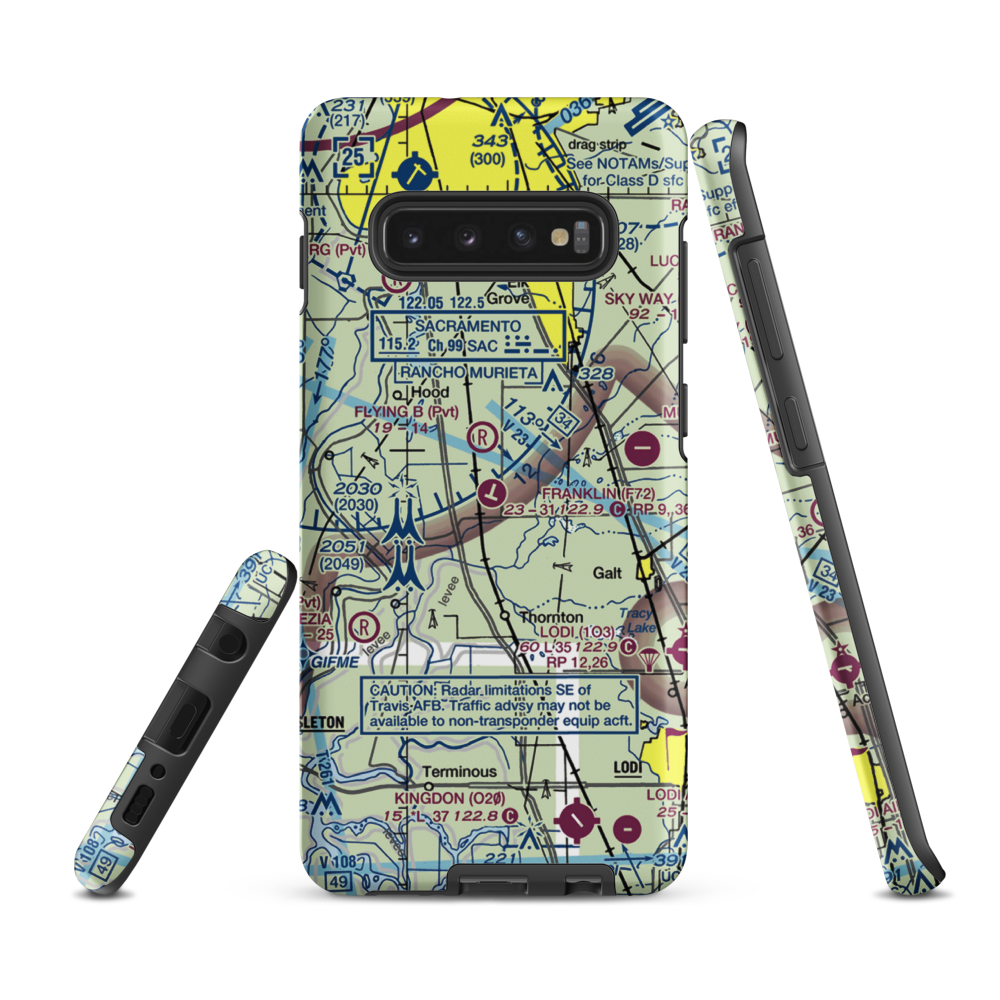 Franklin Field (F72) VFR Sectional Samsung Phone Case Samsung Galaxy S10 Plus model shown