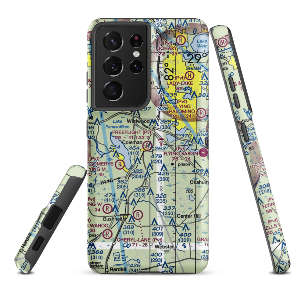 Freeflight International Airport (2FA6) VFR Sectional Samsung Phone Case Samsung Galaxy S21 Ultra model shown