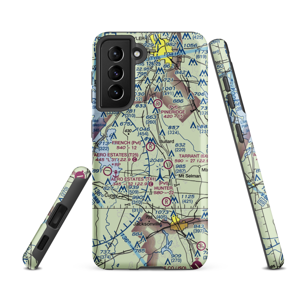 French Field (0XS9) VFR Sectional Samsung Phone Case Samsung Galaxy S21 FE model shown