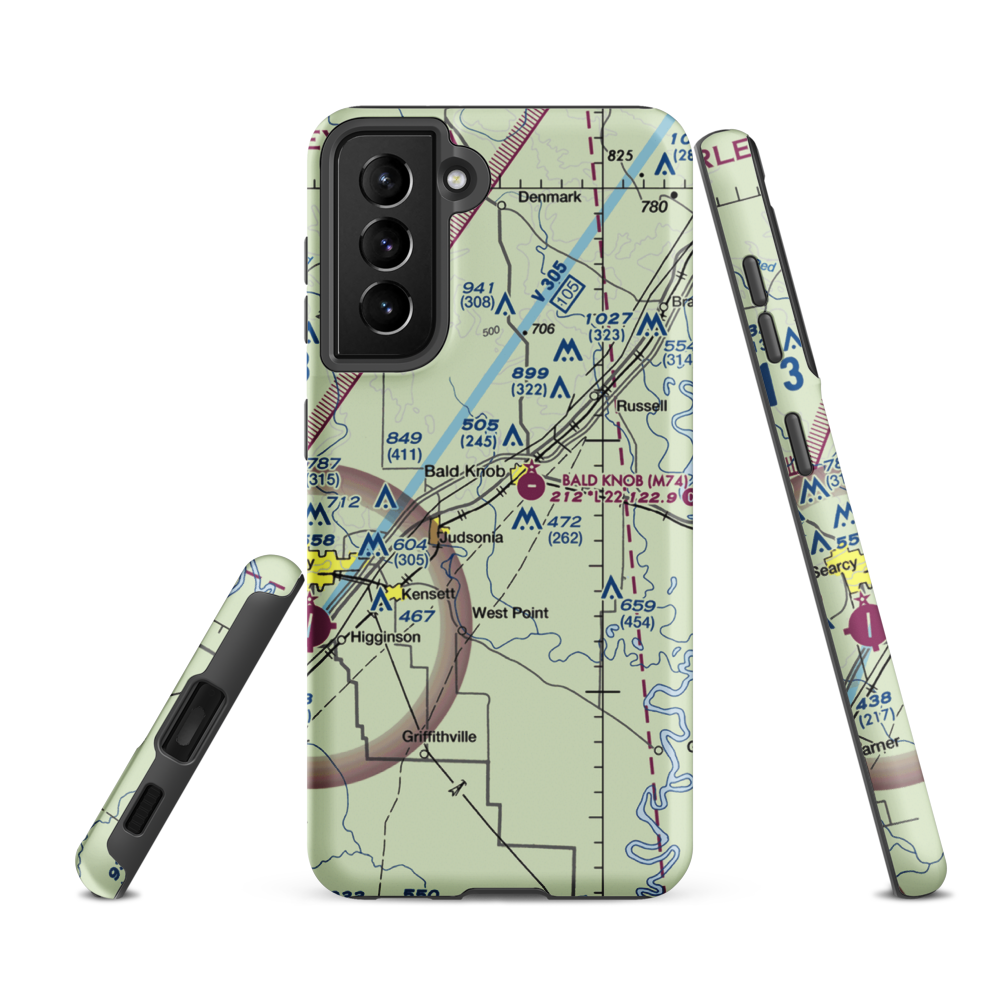 Freps Airport (FRP) VFR Sectional Samsung Phone Case Samsung Galaxy S21 Ultra model shown