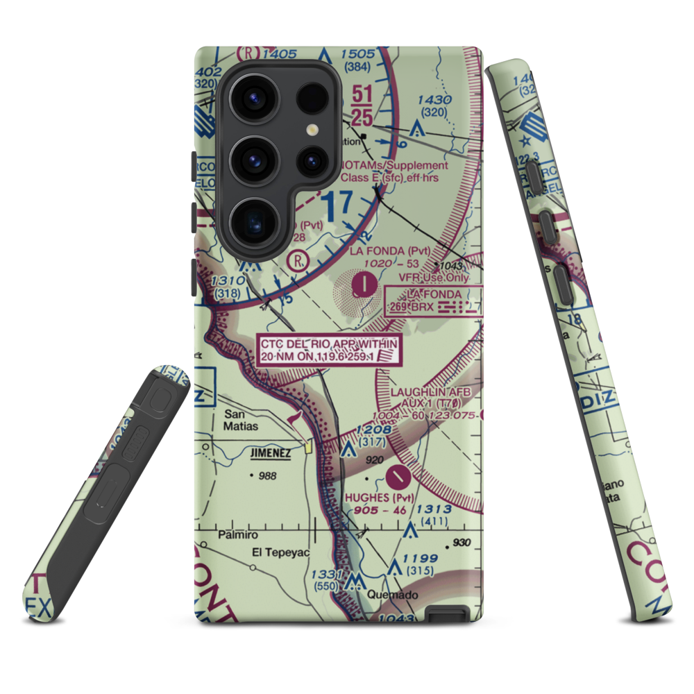 Frerich Ranch Airport (73TX) VFR Sectional Samsung Phone Case Samsung Galaxy S23 Ultra model shown