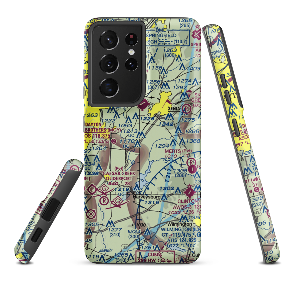 Fricke Airport (OI34) VFR Sectional Samsung Phone Case Samsung Galaxy S21 Ultra model shown