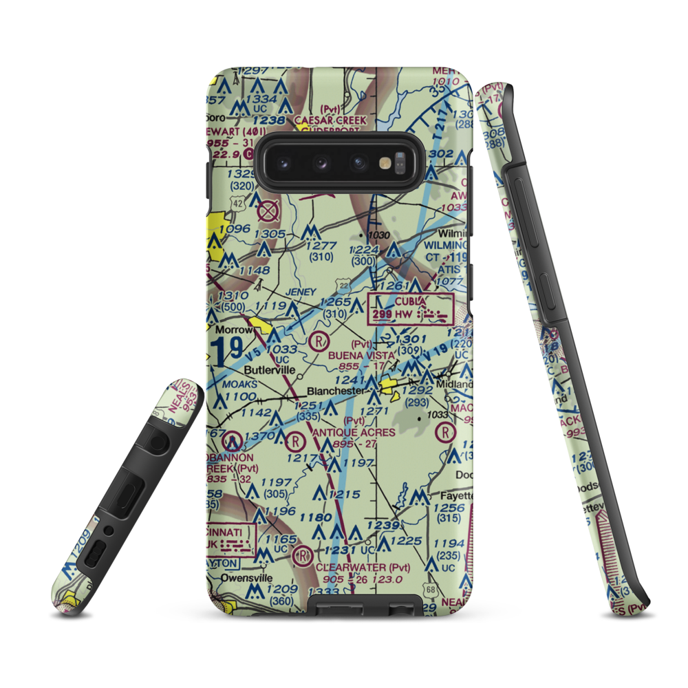 Frith Airport (1OA6) VFR Sectional Samsung Phone Case Samsung Galaxy S10 Plus model shown