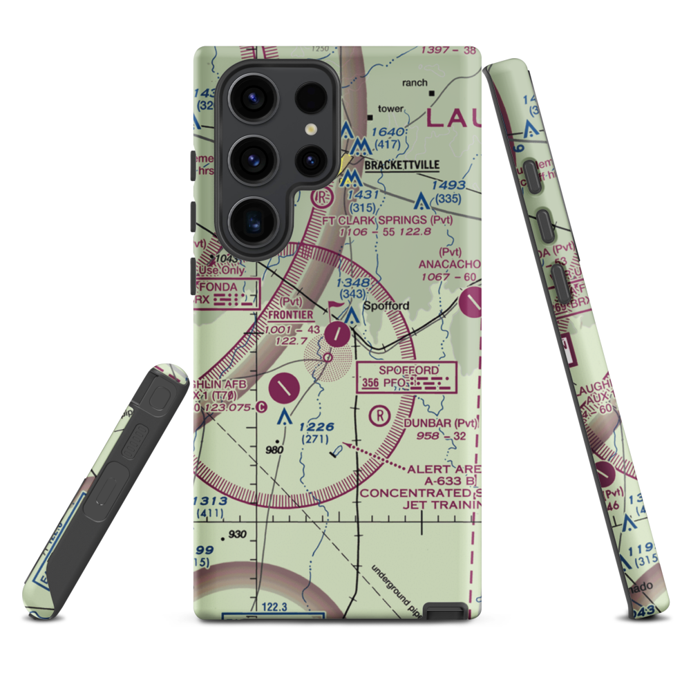 Frontier Airport (55XS) VFR Sectional Samsung Phone Case Samsung Galaxy S23 Ultra model shown