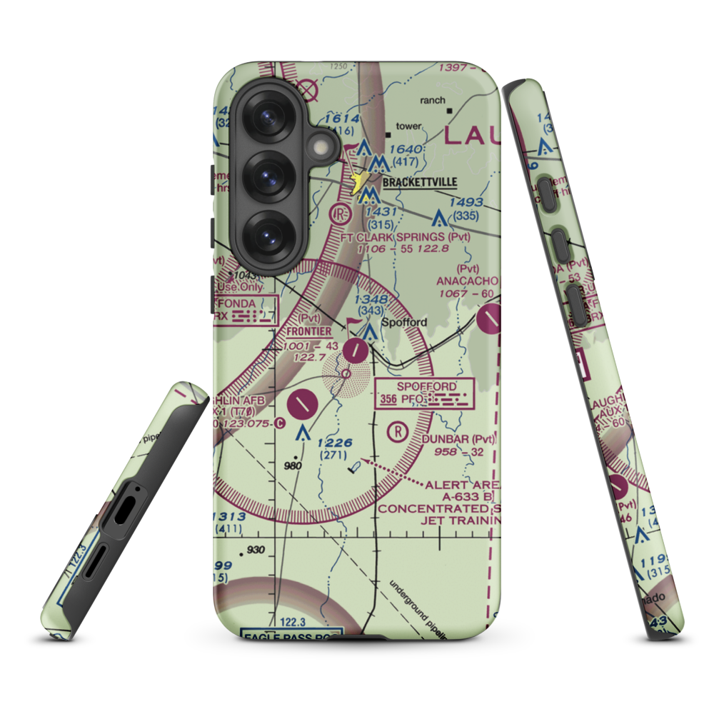 Frontier Airport (55XS) VFR Sectional Samsung Phone Case Samsung Galaxy S25 Plus model shown