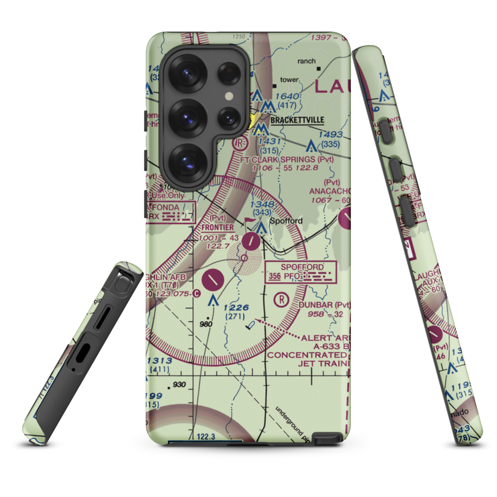 Frontier Airport (55XS) VFR Sectional Samsung Phone Case Samsung Galaxy S25 Ultra model shown